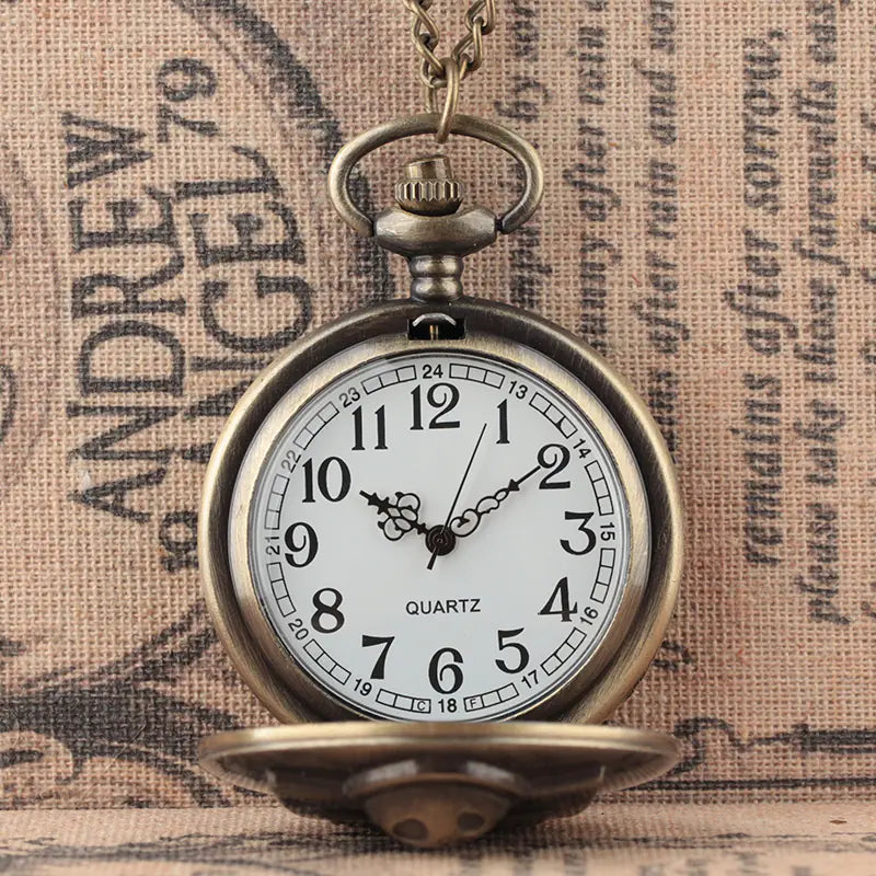 Halloween Themed Pumpkin Jack Retro Pocket Watch