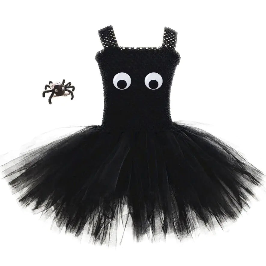 Halloween Spider Tutu Dress for Girls