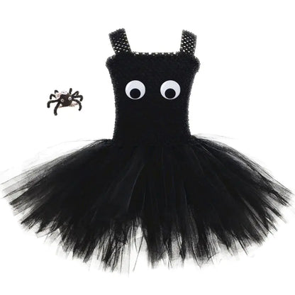 Halloween Spider Tutu Dress for Girls