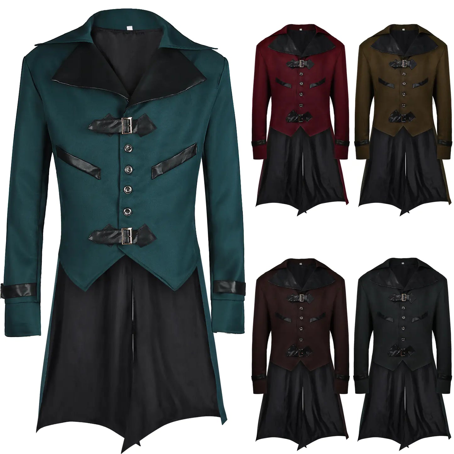 Halloween Dovetail Punk Gothic Style Coat