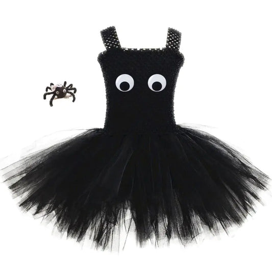 Halloween Spider Tutu Dress for Girls