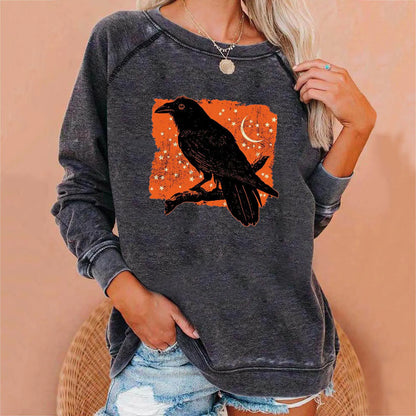 Halloween Themed Loose Women's Sweatshirts