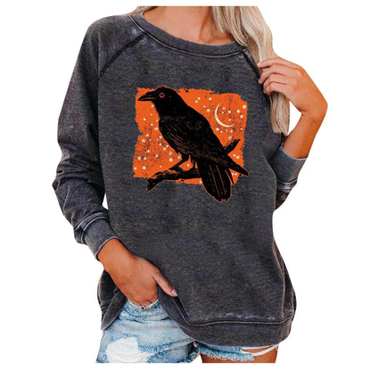 Halloween Themed Loose Women's Sweatshirts