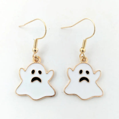Halloween Series Ghost Earrings - Unique Alloy Studs