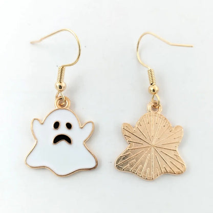 Halloween Series Ghost Earrings - Unique Alloy Studs
