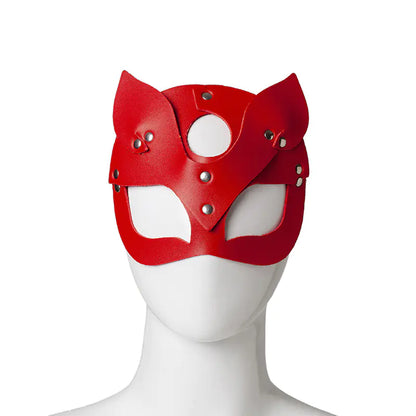 Halloween Festival Fox Leather Mask with Rhinestones