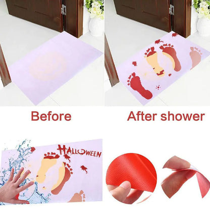 Color Changing Halloween Bath Mat - Turns Red When Wet