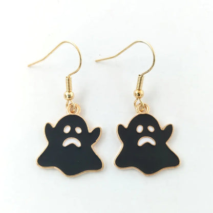 Halloween Series Ghost Earrings - Unique Alloy Studs