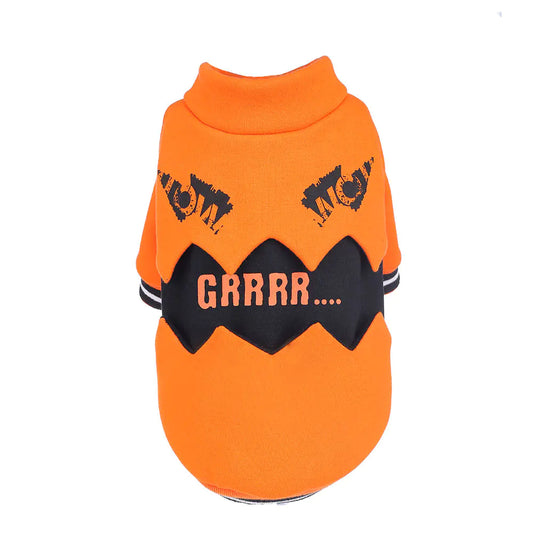 HOOPET Halloween Pumpkin Hoodie for Small Dogs