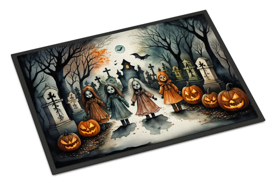 Creepy Dolls Spooky Halloween Doormat